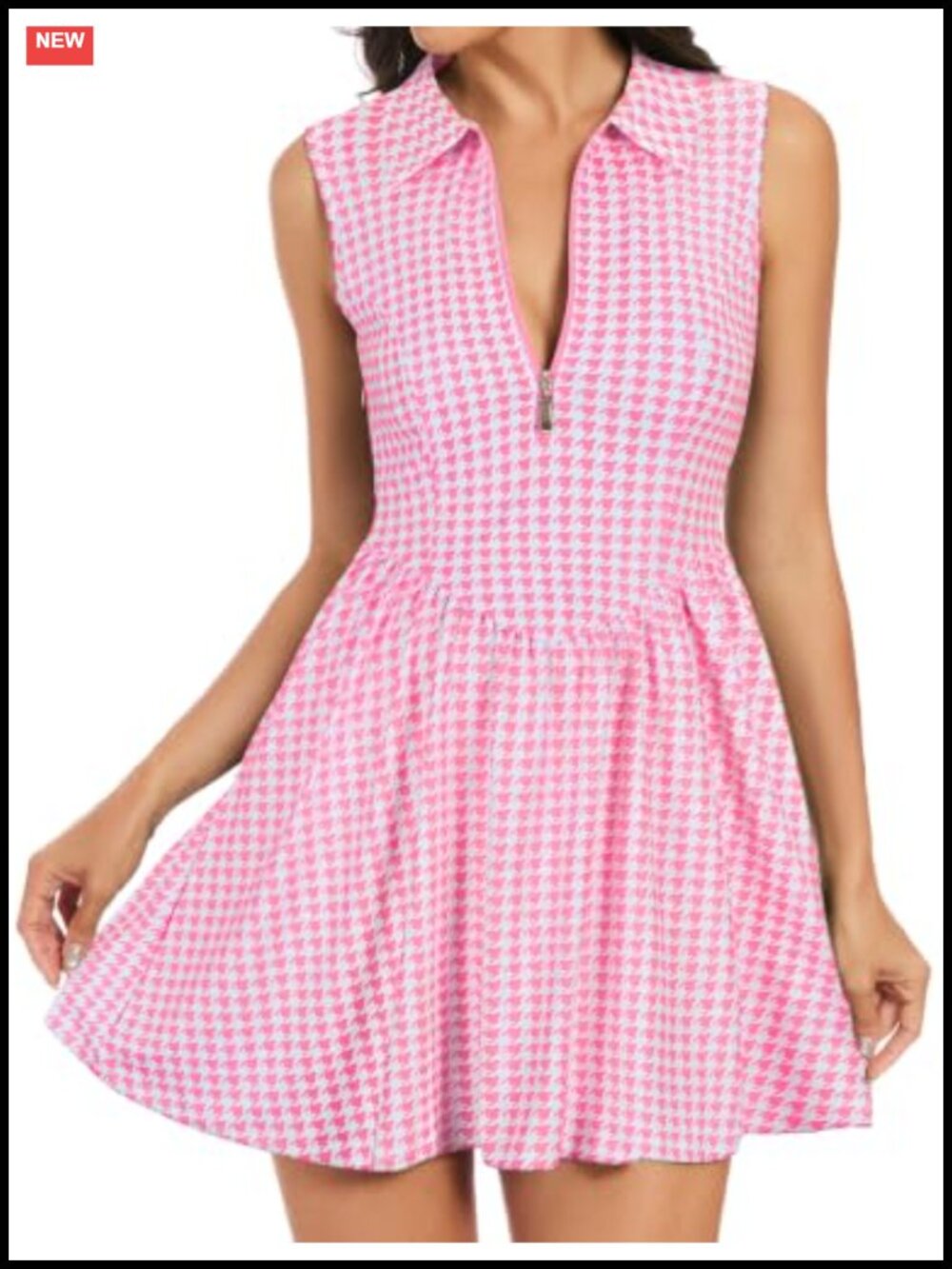 Viracy Sleeveless Polo Tennis Dress Athletic Flared Golf Yoga with Shorts